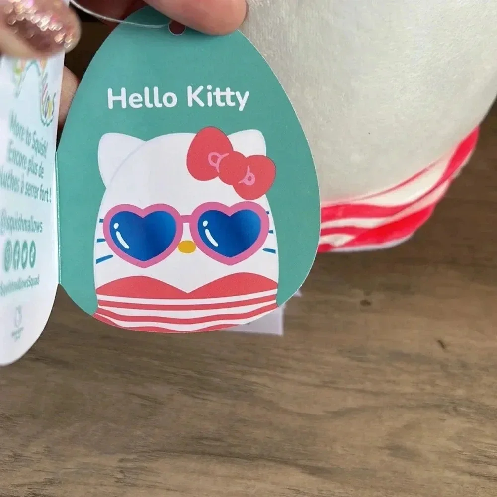 🦖🩷6.5” Squishmallow Sanrio Hello Kitty and Friends. Bathing Suit Summer